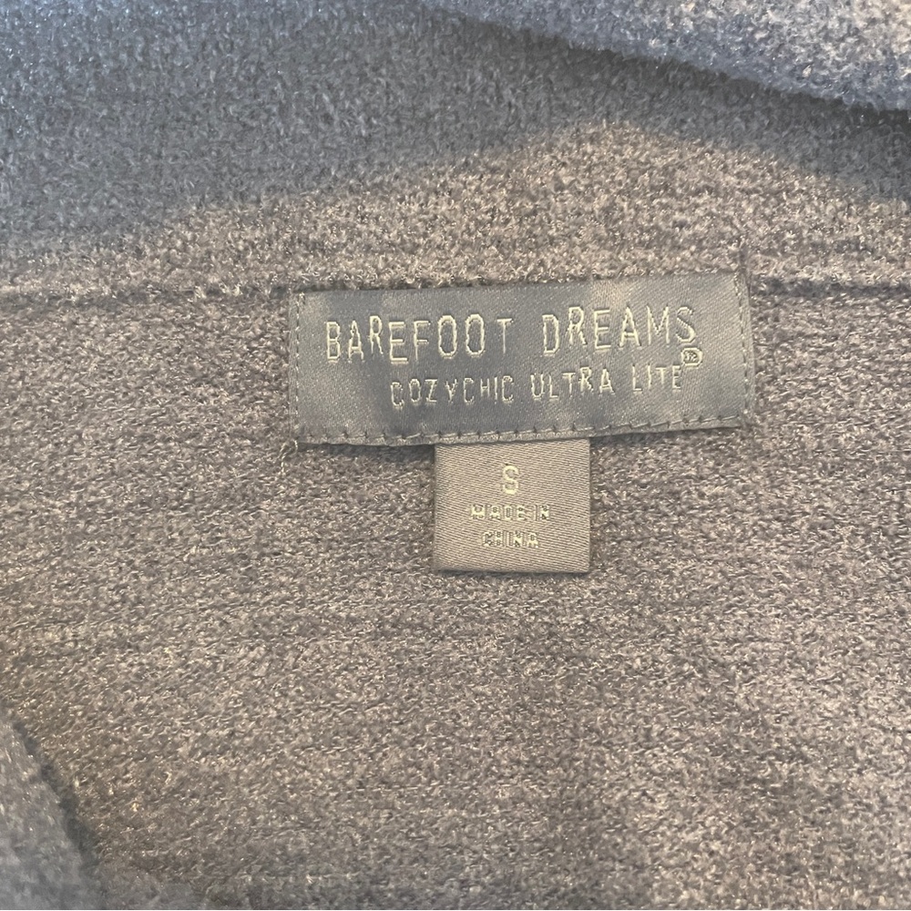 Barefoot Dreams Cozy Chic Ultra Lite Periwinkle Cowl Neck Tunic Sweater - Picture 5 of 12